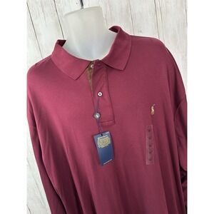 Polo Ralph Lauren Shirt Men  Classic Fit Long Sleeve Pull Over 3XB Pima NWT